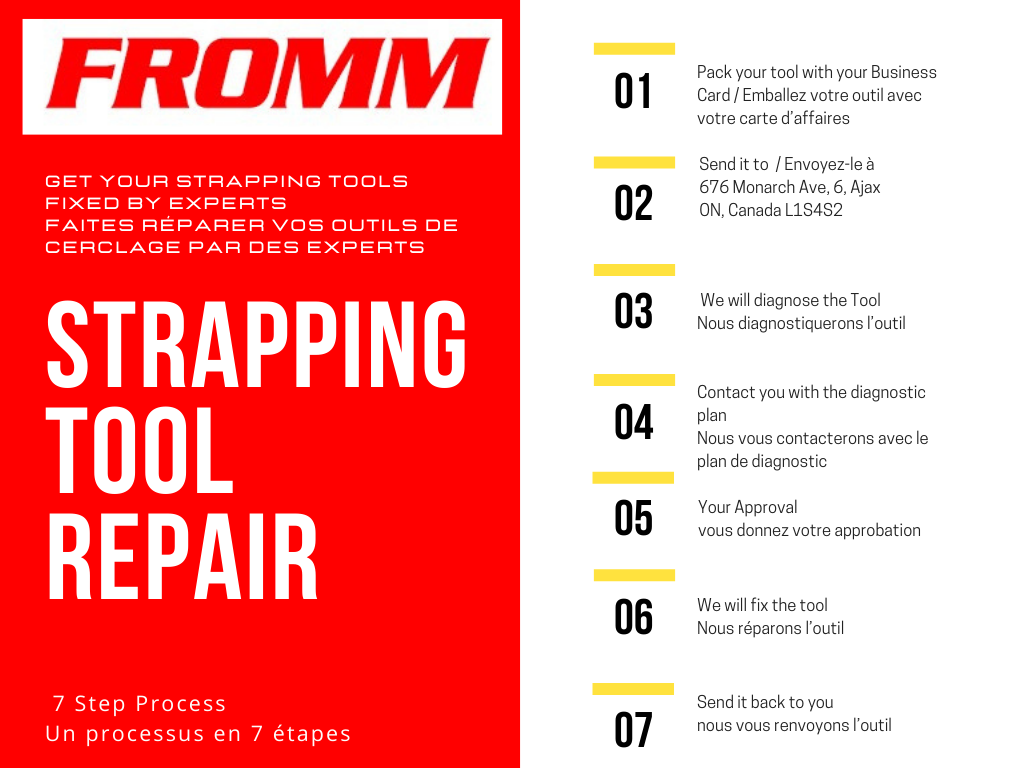 Strapping Tool Repair and Service in Canada FROMM Packaging